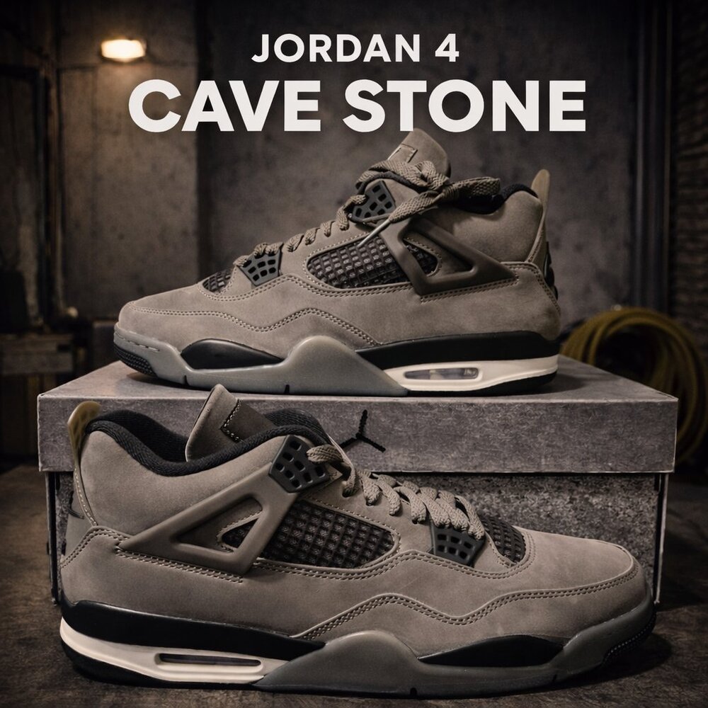AUTHENTIC NEW JORDAN 4 CAVE STONE SIZES 9-10.5